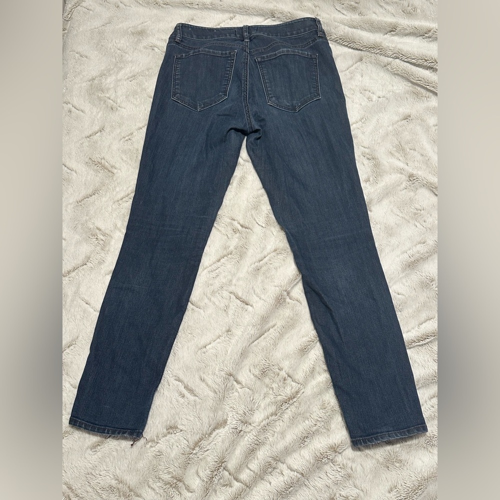 LOFT Women's Curvy Skinny Jeans P Petite- Dark Blue - Picture 5 of 16